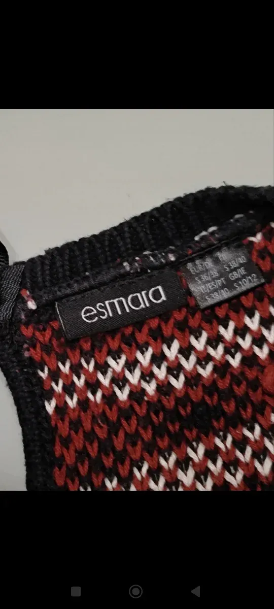 Jersey punto étnico multicolor