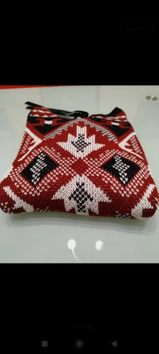 Jersey punto étnico multicolor