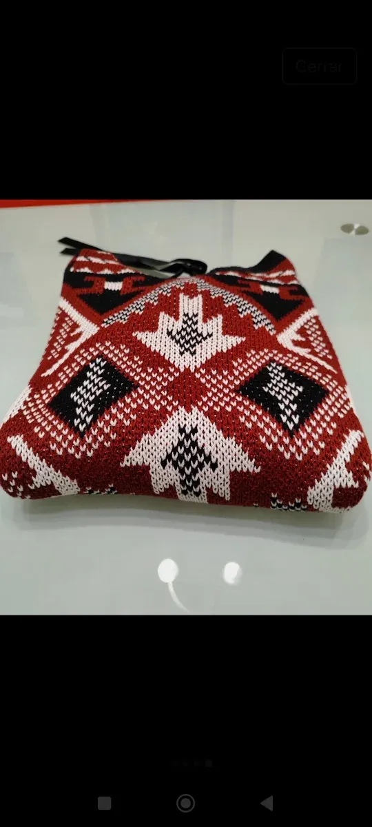 Jersey punto étnico multicolor