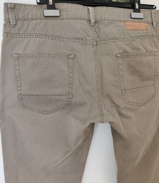 Pantaloni Chino Benetton Uomo Tg 52 Beige
