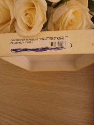 Portafogli Coveri World Pelle Marrone Beige Nuovo