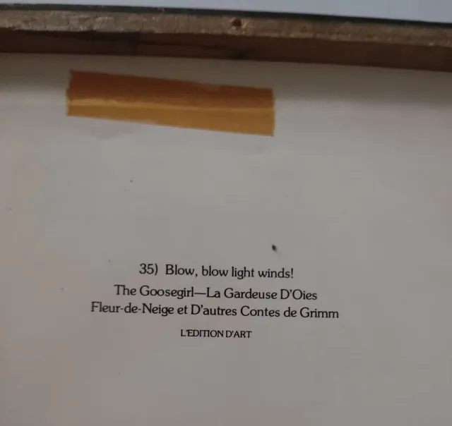 PITTURA DI KAY NIELSEN
LA RAGAZZA DELLE OCHE
CORNICE IN BAMBÙ