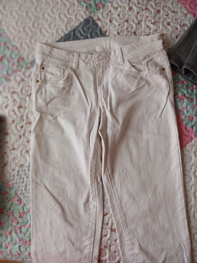 Lote 2 vaqueros largos desgastados