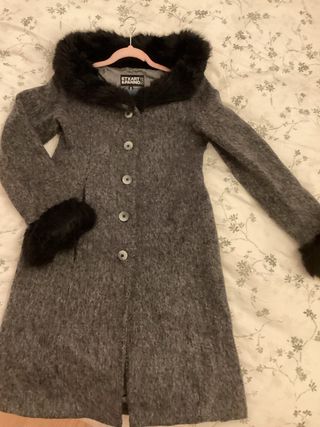 Abrigo lana Etxart & Panno gris