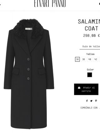 Abrigo lana Etxart & Panno gris