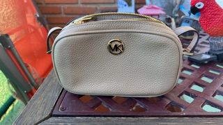 Bolso Michael Kors Beige Dorado