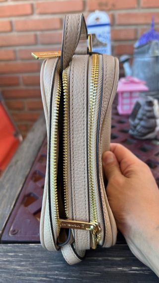 Bolso Michael Kors Beige Dorado