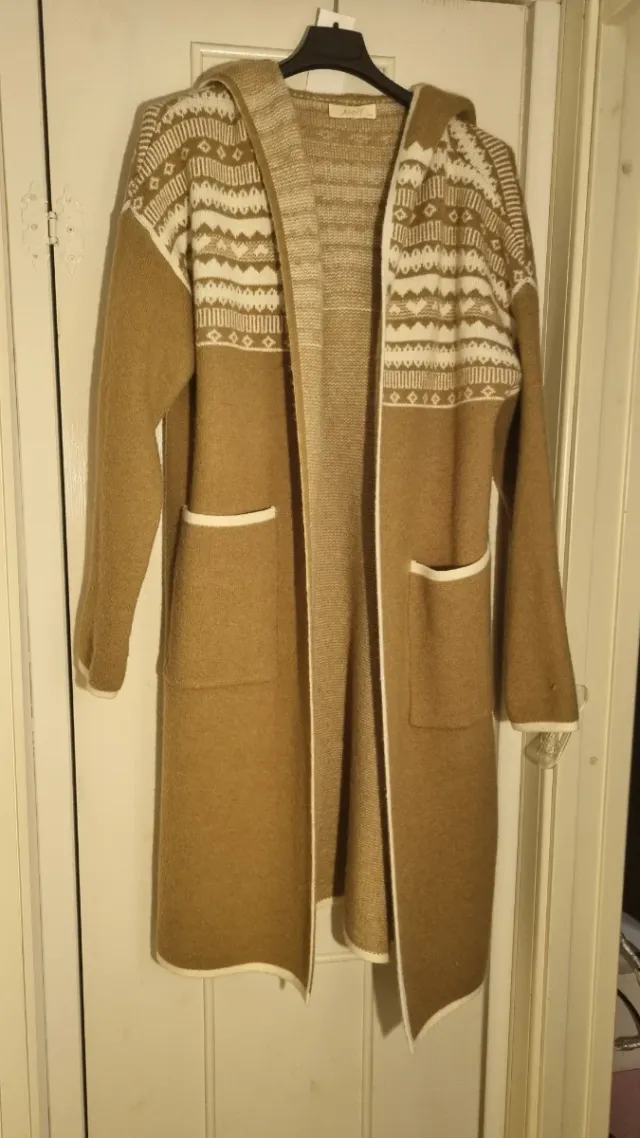 Cardigan lungo lana taglia S