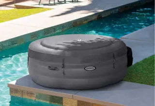 Intex Vasca Idromassaggio Gonfiabile Grigio