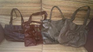 Lote de 3 Bolsos Negro y Verde