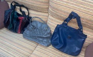 Lote de 3 Bolsos Negro y Verde