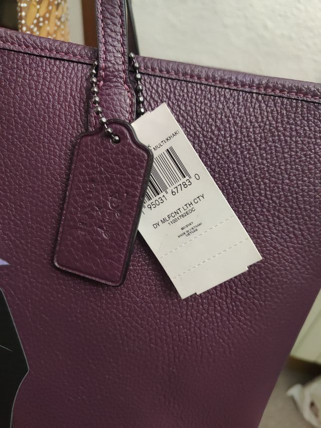 Bolso Coach Sleeping Beauty Morado Bella durmiente