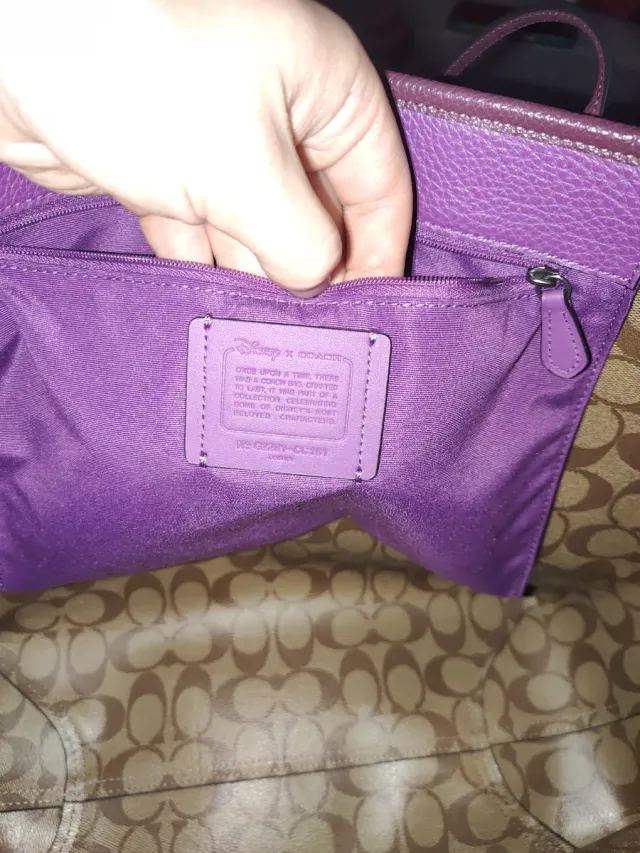 Bolso Coach Sleeping Beauty Morado Bella durmiente