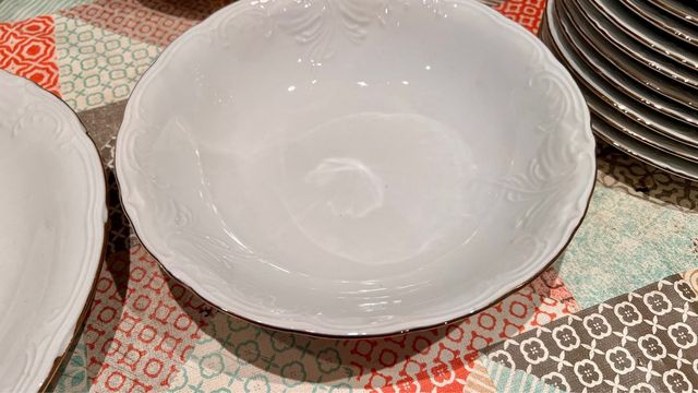 vajilla porcelana 42 piezas 