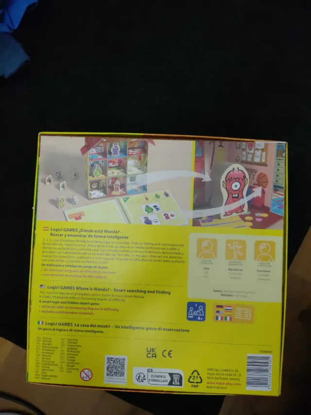 Juego Lógica HABA ¿Dónde está Wanda?