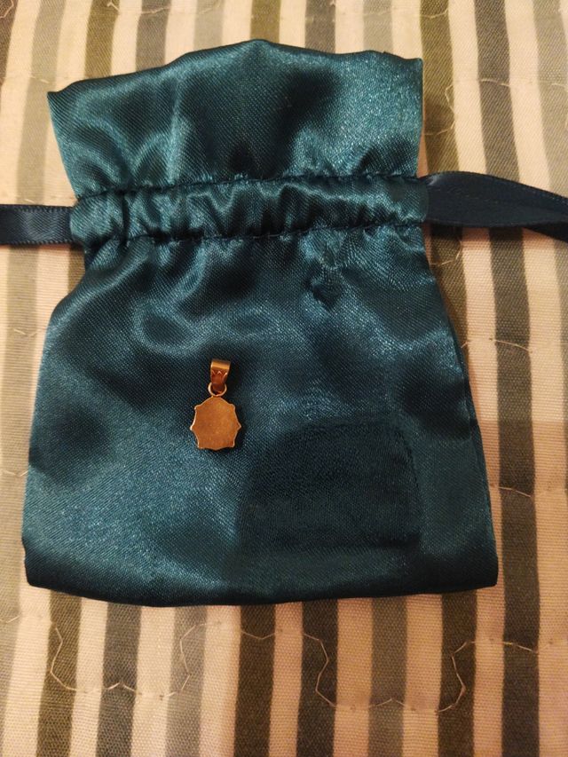 Colgante mariquita oro