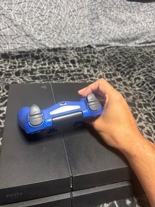 Consola PS4 Negra + Mando Azul