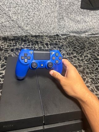 Consola PS4 Negra + Mando Azul