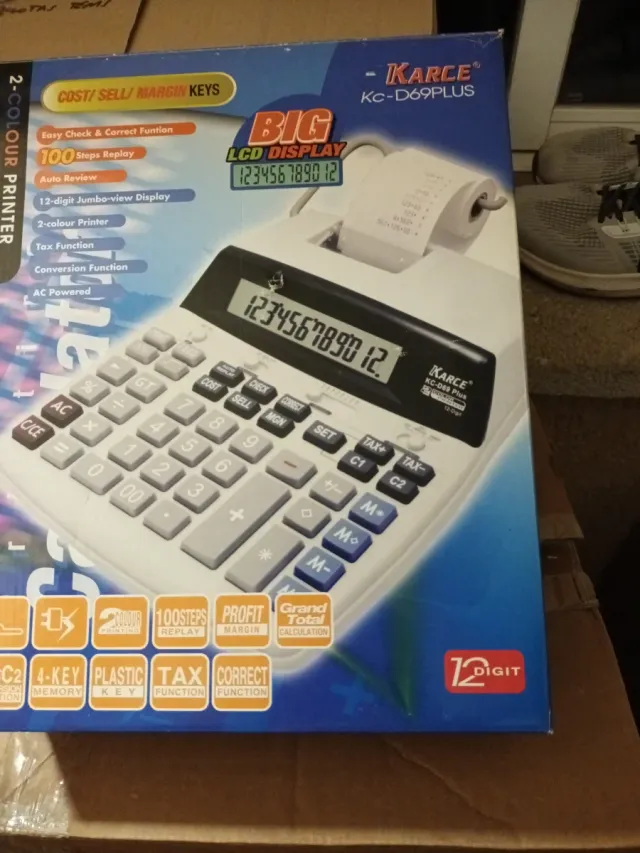 Calculadora Karce KC-D69PLUS Impresora 2 Colores