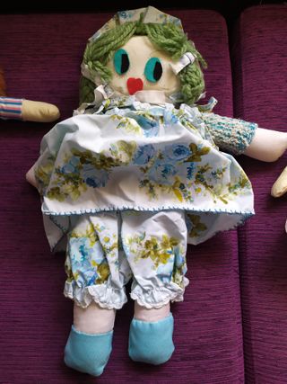 lote 11 Muñecas de trapo hechas a mano