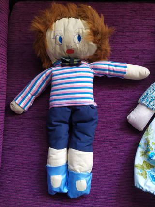 lote 11 Muñecas de trapo hechas a mano