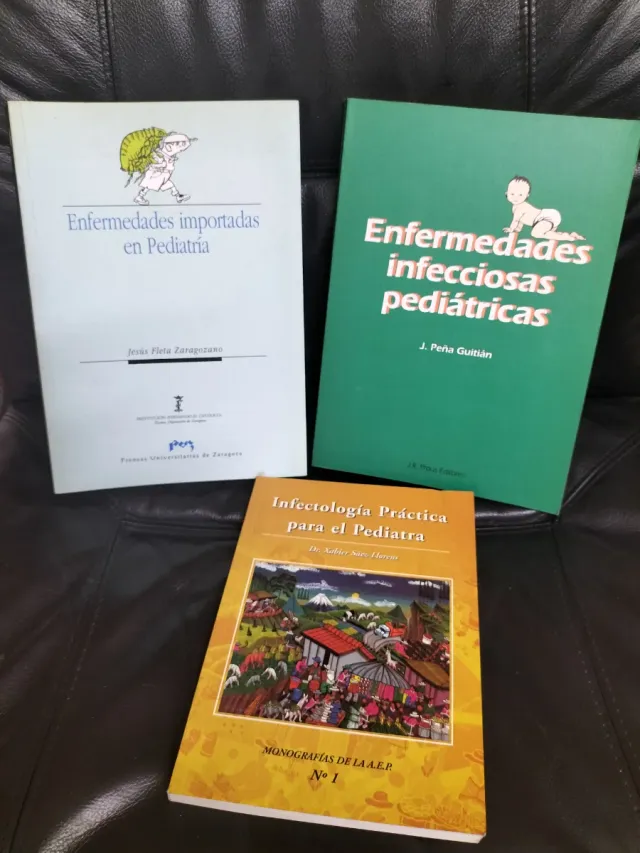 Enfermedades infecciosas. Lote 11 libros.
