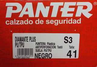 Bota Alta Seguridad PANTER Diamante Plus T.41
