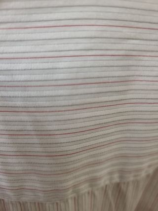 Camisa caballero Burberry blanca rayas rojas/gris.