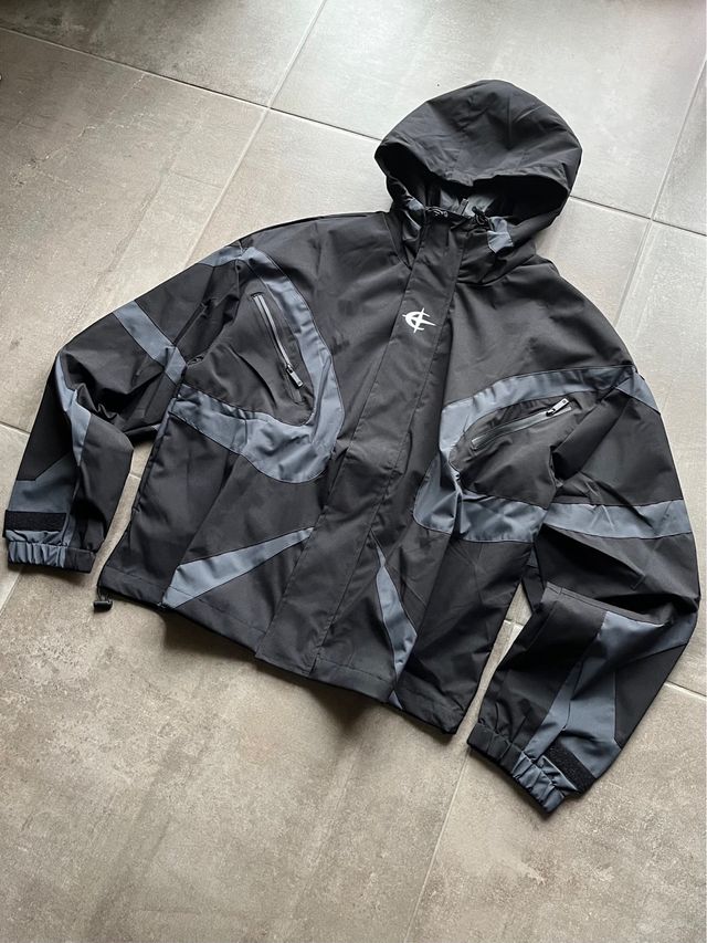 Giacca uomo nera e grigia