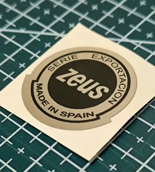 PEGATINA "ZEUS SERIE EXPORTACIÓN"
