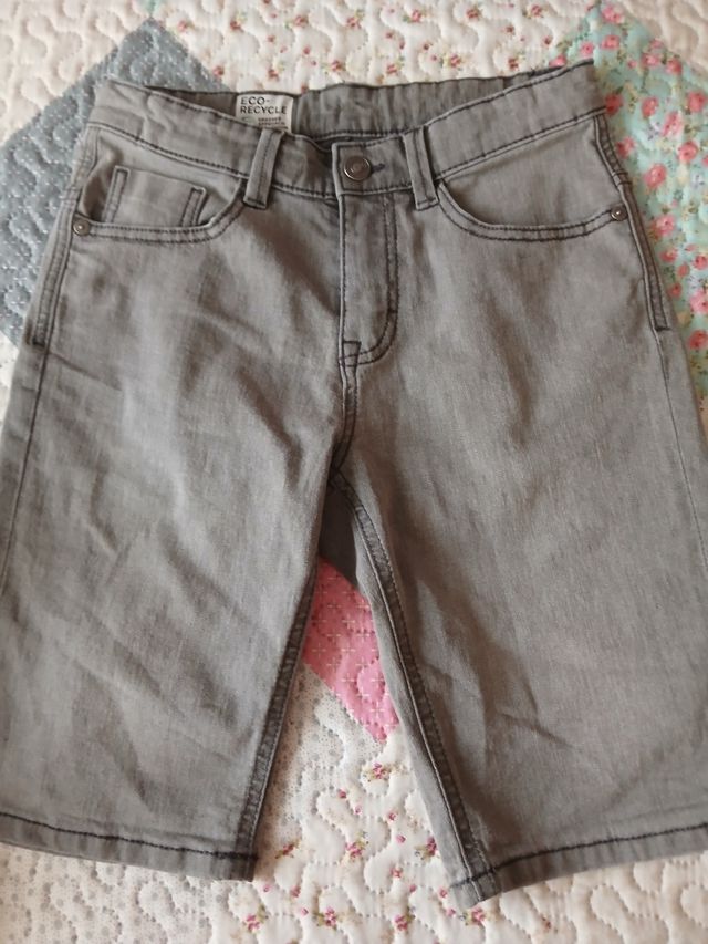 vaqueros grises corto ECO-RECYCLE