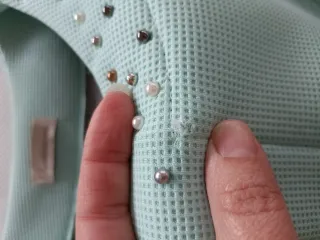 Chaqueta Sweetissima verde azulado neopreno.