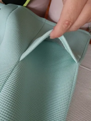 Chaqueta Sweetissima verde azulado neopreno.