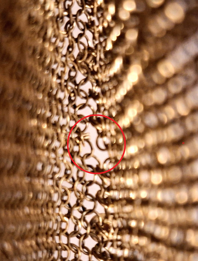 Bolso Malla Dorado Antiguo Siglo XIX