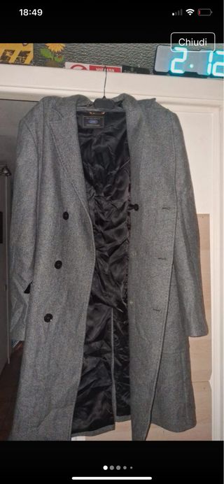 Cappotto uomo cashmere grigio