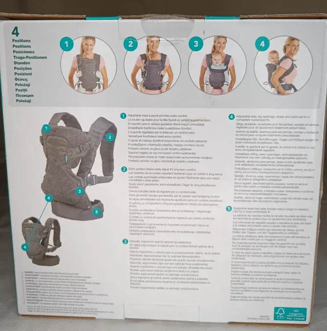 Mochila Portabebés Infantino Flip 4-en-1