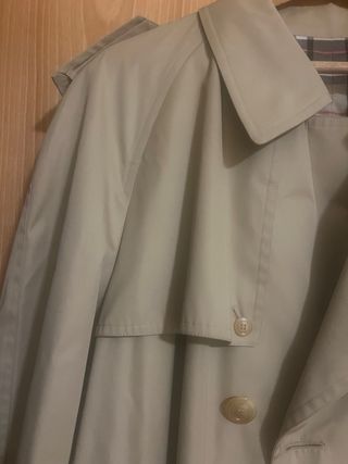 Gabardina caballero beige