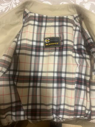 Gabardina caballero beige