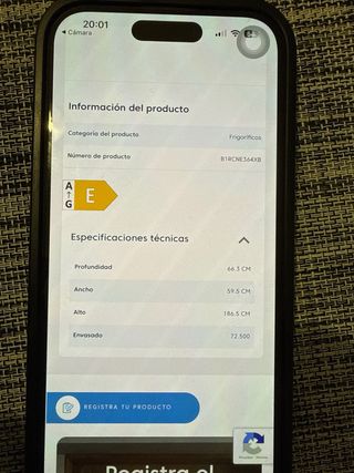 Refrigerador Beko Inox 1.90m