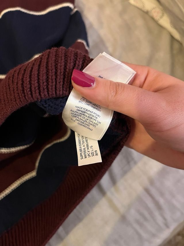 Maglione Chaps Ralph Lauren righe uomo