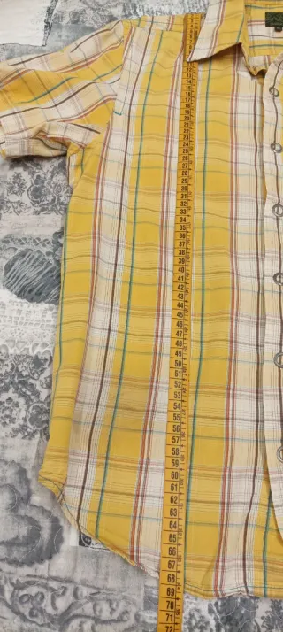 Camicia a quadri gialla Energie