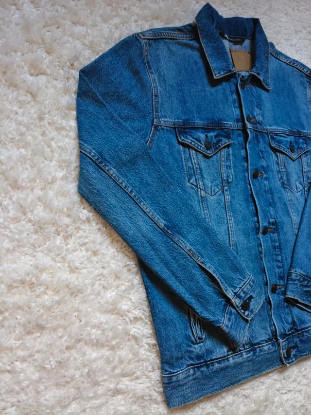 Chaqueta Vaquera Zara Denim Azul Vintage