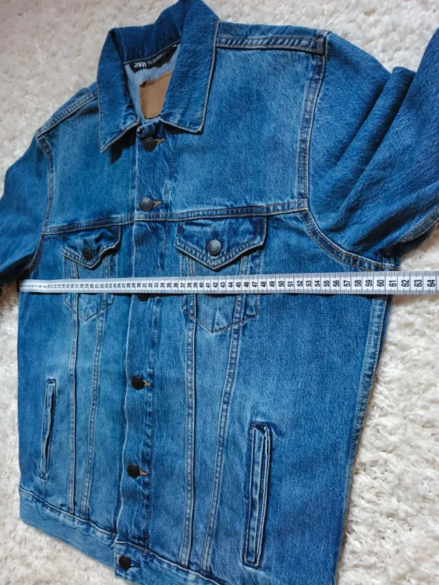 Chaqueta Vaquera Zara Denim Azul Vintage