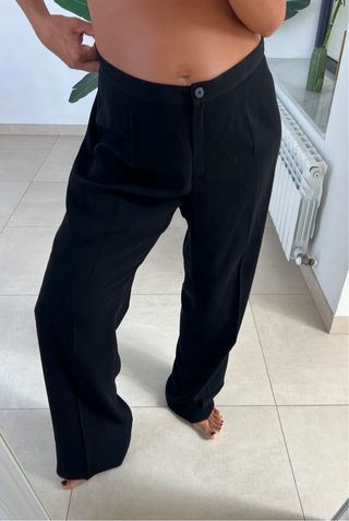 Pantalón pinzas negro Elena Miró T.50