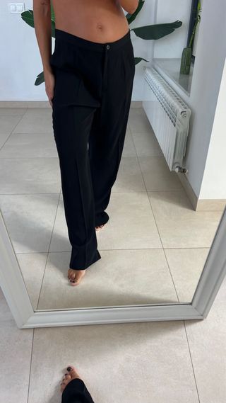 Pantalón pinzas negro Elena Miró T.50