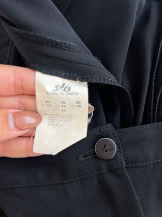 Pantalón pinzas negro Elena Miró T.50