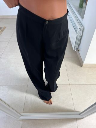 Pantalón pinzas negro Elena Miró T.50