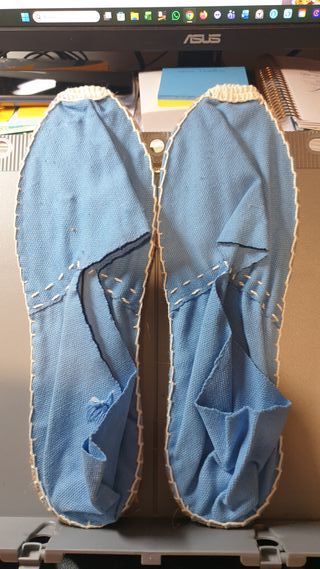 Alpargatas azul claro talla 39