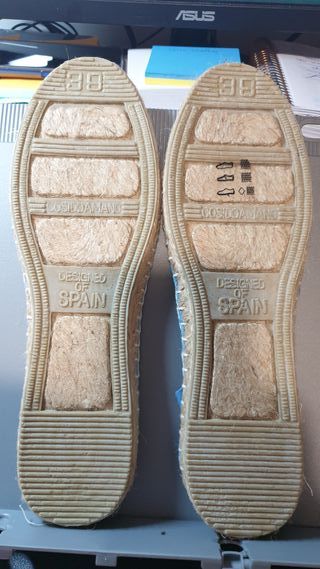 Alpargatas azul claro talla 39