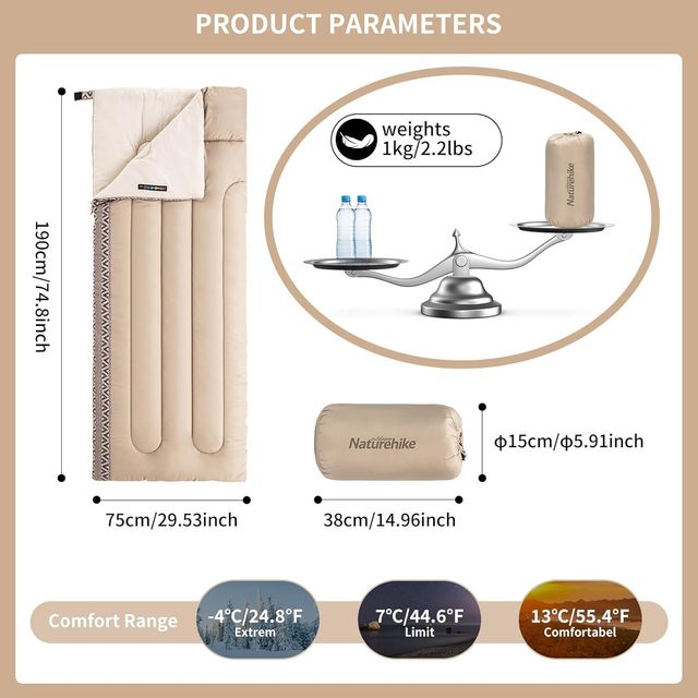 Sacco a pelo Naturehike Envelope